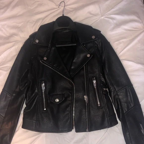 BLNK NYC leather jacket, black, size XS - Picture 1 of 5